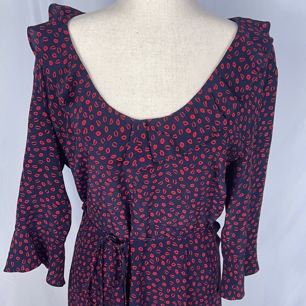 TOPSHOP LIP PRINT MINI DRESS - Picture 5 of 14